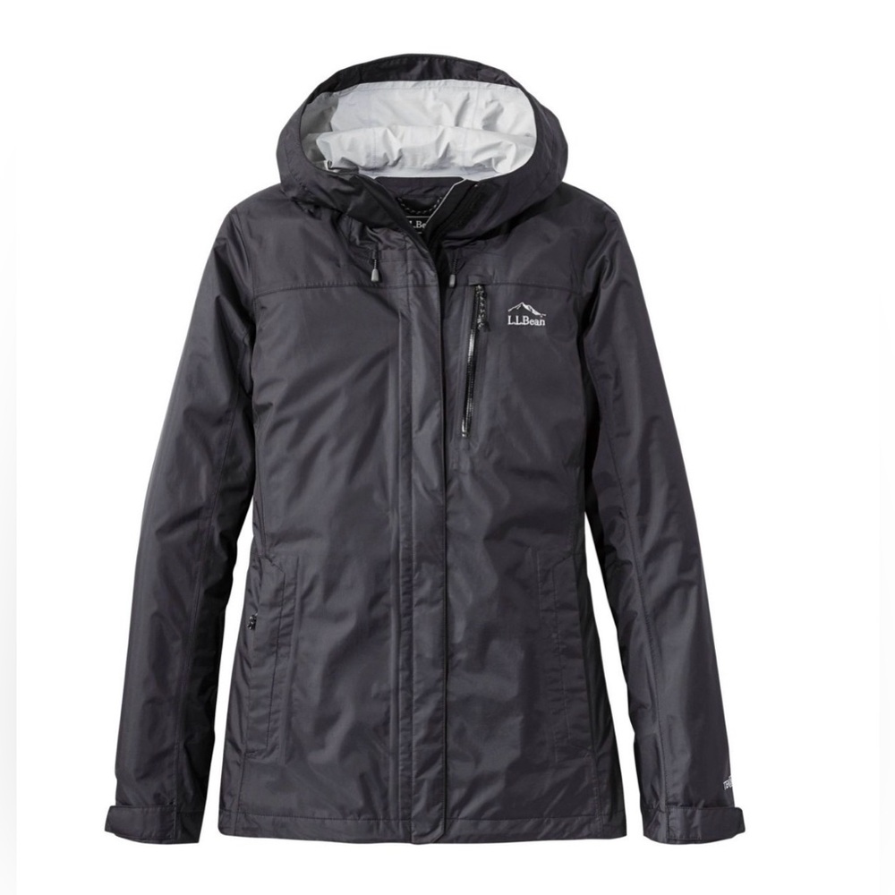 LL Bean Trail Model Rain Jacket - Women’s xs black NWT
